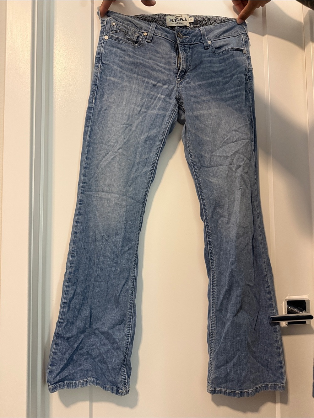Ariat Light Blue Wide-Leg Jeans